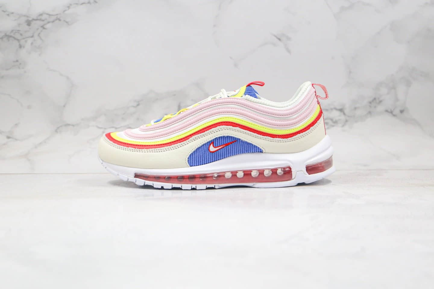 耐克Nike Air Max 97纯原版本子弹头气垫鞋糖果马卡龙配色内置真小潘气垫原盒原标 (ID:35605) - 图片1