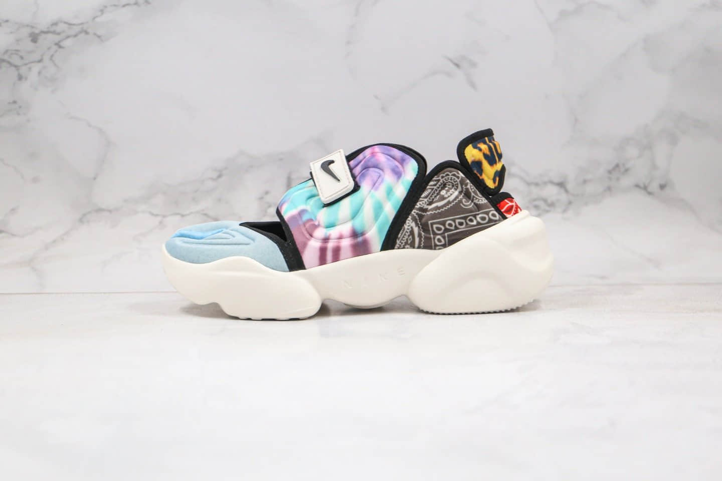 耐克Nike Aqua Rift Summit White纯原版本分脚趾二代老爹鞋炫彩撞色原楦头纸板打造原盒原标 (ID:35759) - 图片1