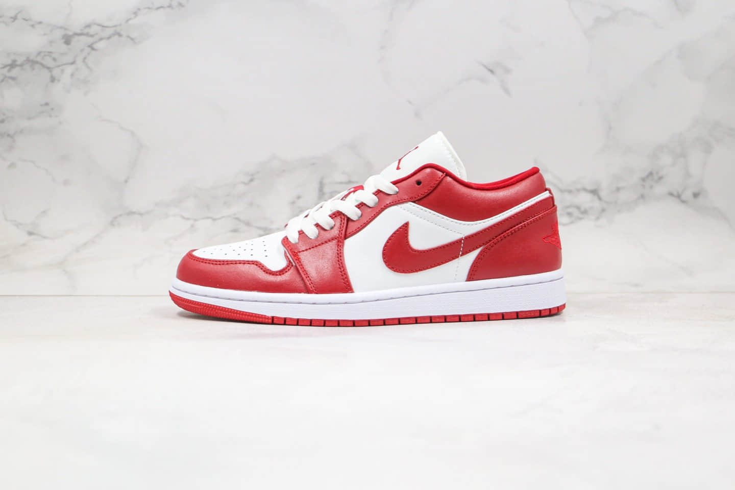 乔丹Air Jordan 1 Low Gym Red纯原版本低帮AJ1体育红白色内置气垫模块原厂头层皮革鞋面 (ID:35980) - 图片1
