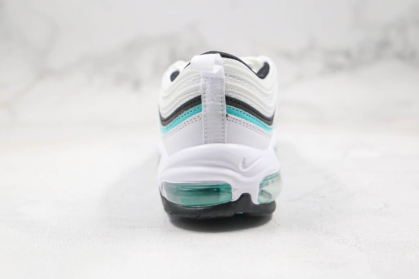 耐克Nike Wmns Air Max 97 QS Tiffany Diamond纯原版本子弹头气垫鞋白黑蒂芙尼绿海外限定配色内置真气垫 货号:CZ3574-130