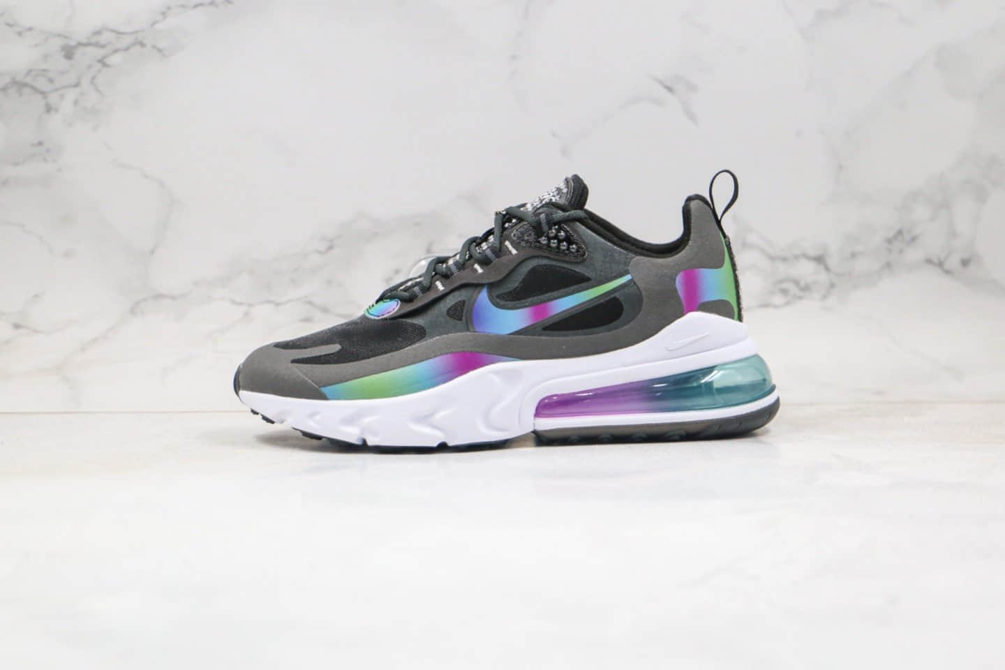 耐克Nike React Air Max 270V2纯原版本气垫鞋二代黑彩色内置真小潘气垫原盒原标 货号:CT5064-001