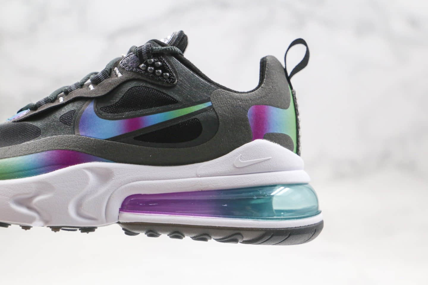 耐克Nike React Air Max 270V2纯原版本气垫鞋二代黑彩色内置真小潘气垫原盒原标 货号:CT5064-001