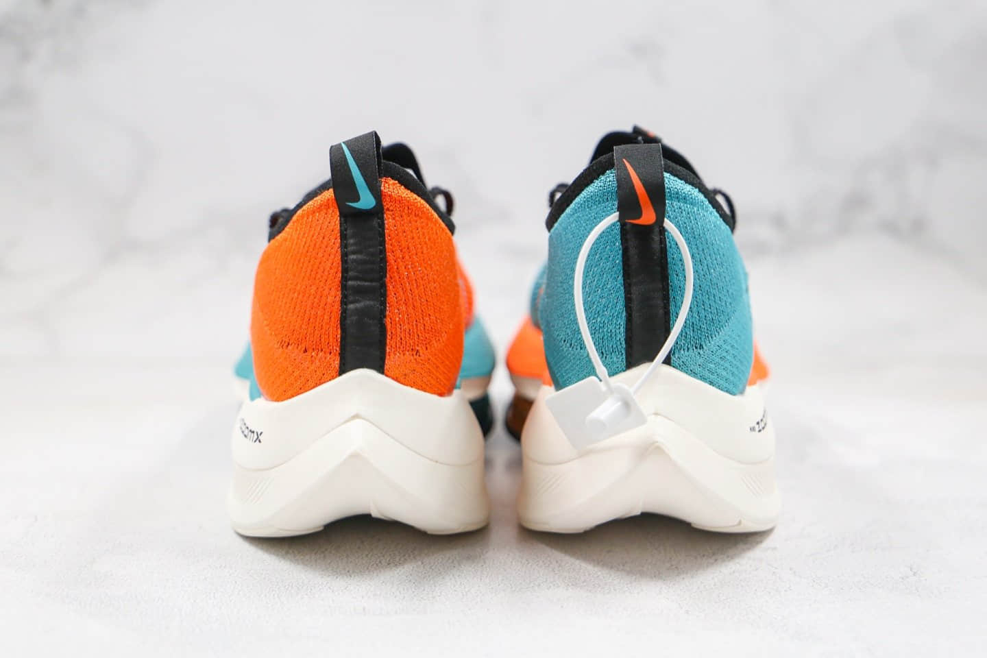 耐克Nike Air Zoom Alphafly NEXT%「破2」马拉松厚底慢跑鞋蓝橙色纯原版本真碳纤维中底搭载Zoom气垫 货号：CI9925-019
