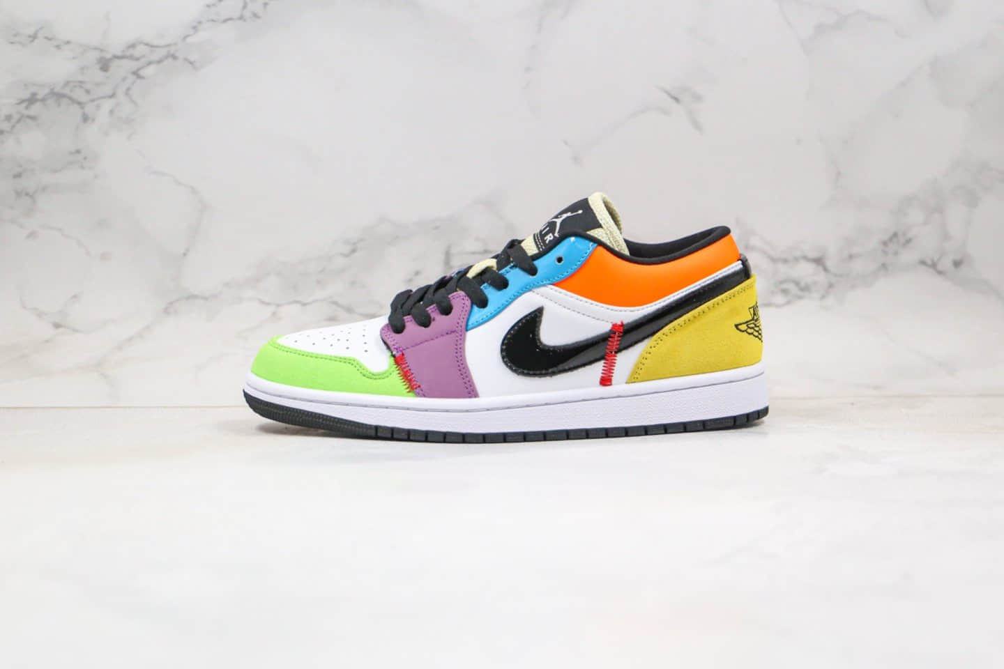 乔丹AIR JORDAN 1 LOW SE Lightbulb纯原版本低帮AJ1炫彩彩虹色内置气垫原盒原标 (ID:36600) - 图片1