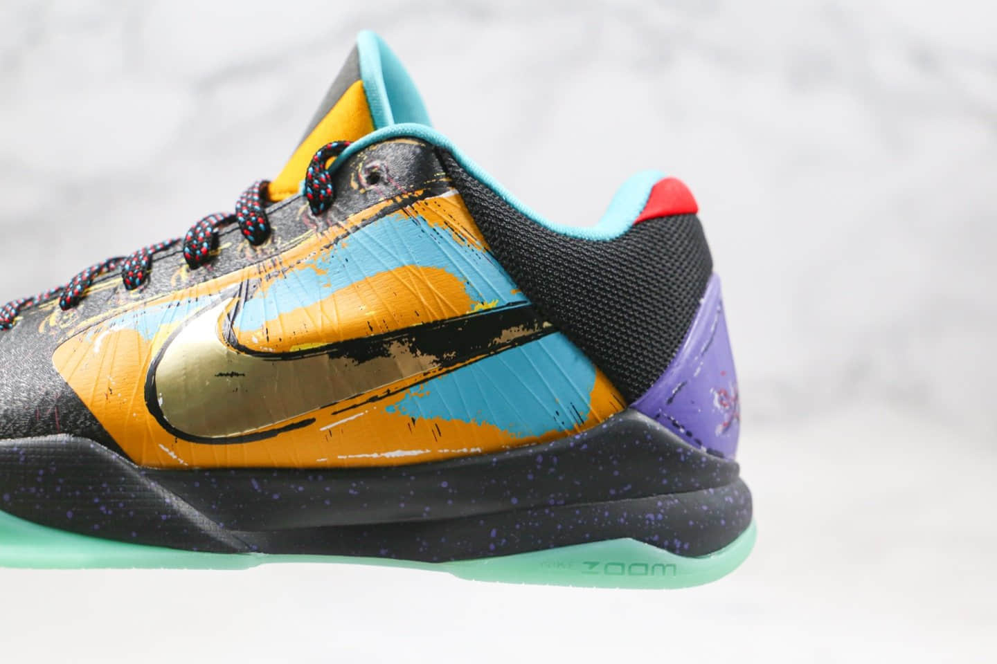 耐克Nike Zoom Kobe 5 Prelude纯原版本科比5代金黄绿色大师之路系列内置碳板气垫支持实战 货号:639691-700