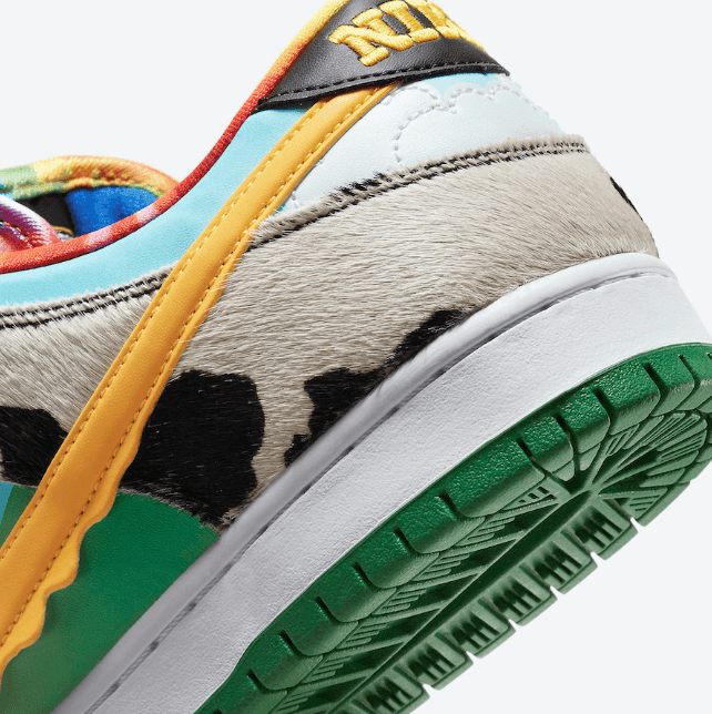 冰淇淋跨界联名！Ben＆Jerry’s x Nike SB Dunk Low释出官图！下周发售！ 货号：CU3244-100