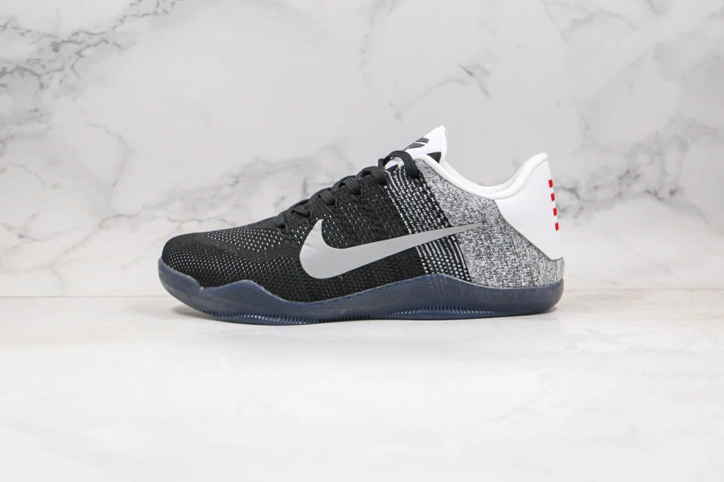 耐克Nike Kobe 11 Elite Low纯原版本科比11代编织篮球鞋灰黑色内置Zoom气垫原盒原标 (ID:36822) - 图片1