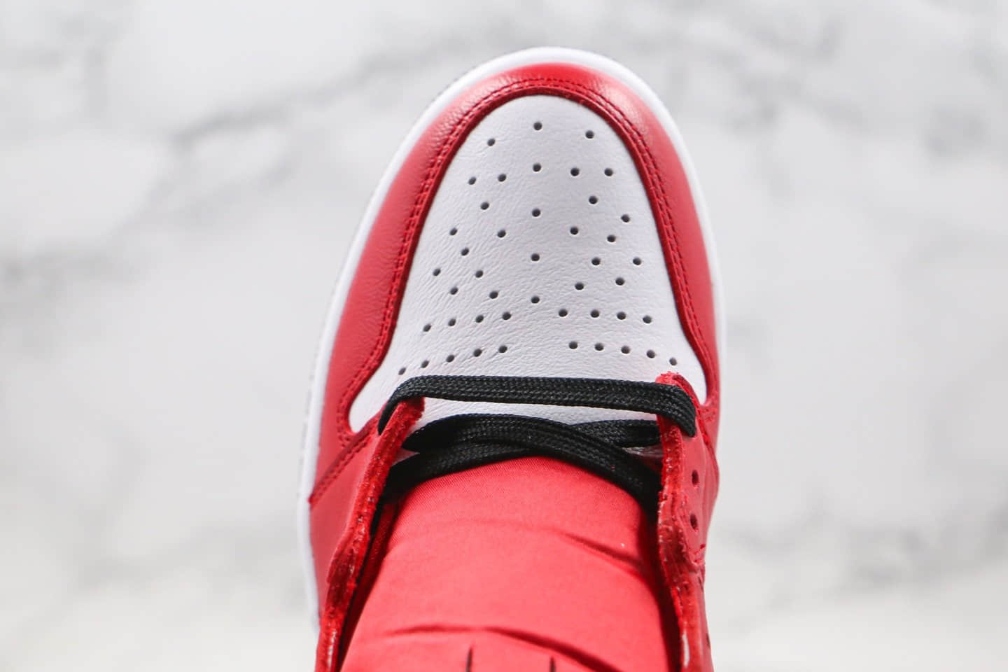 乔丹Air Jordan 1 WMNS Satin Snake纯原版本高帮黑红色丝绸蛇纹芝加哥AJ1正确后跟定型 货号:CD0461-601
