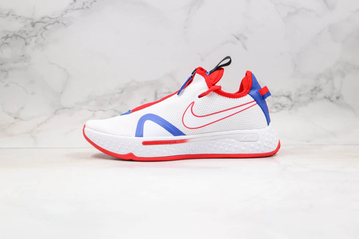 耐克Nike PG 4 EP纯原版本保罗乔治4代篮球鞋蓝红色原楦开发全掌气垫 (ID:37102) - 图片1