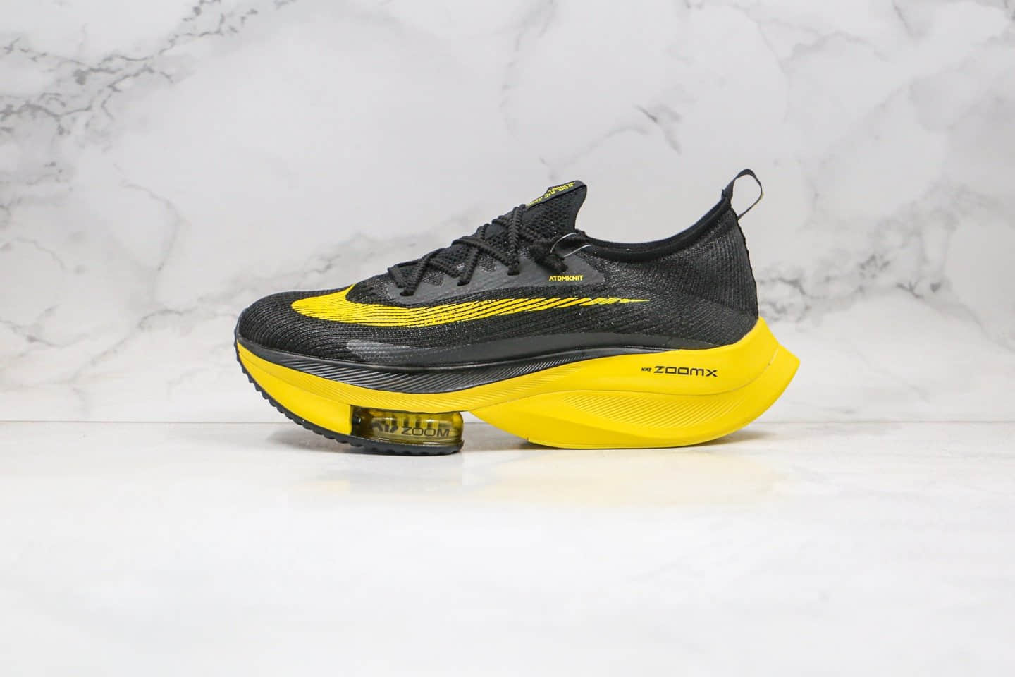 耐克Nike Air Zoom Alphafly NEXT%「破2」纯原版本马拉松厚底跑步鞋黑黄色内置碳板加气垫 货号:CI9925-700