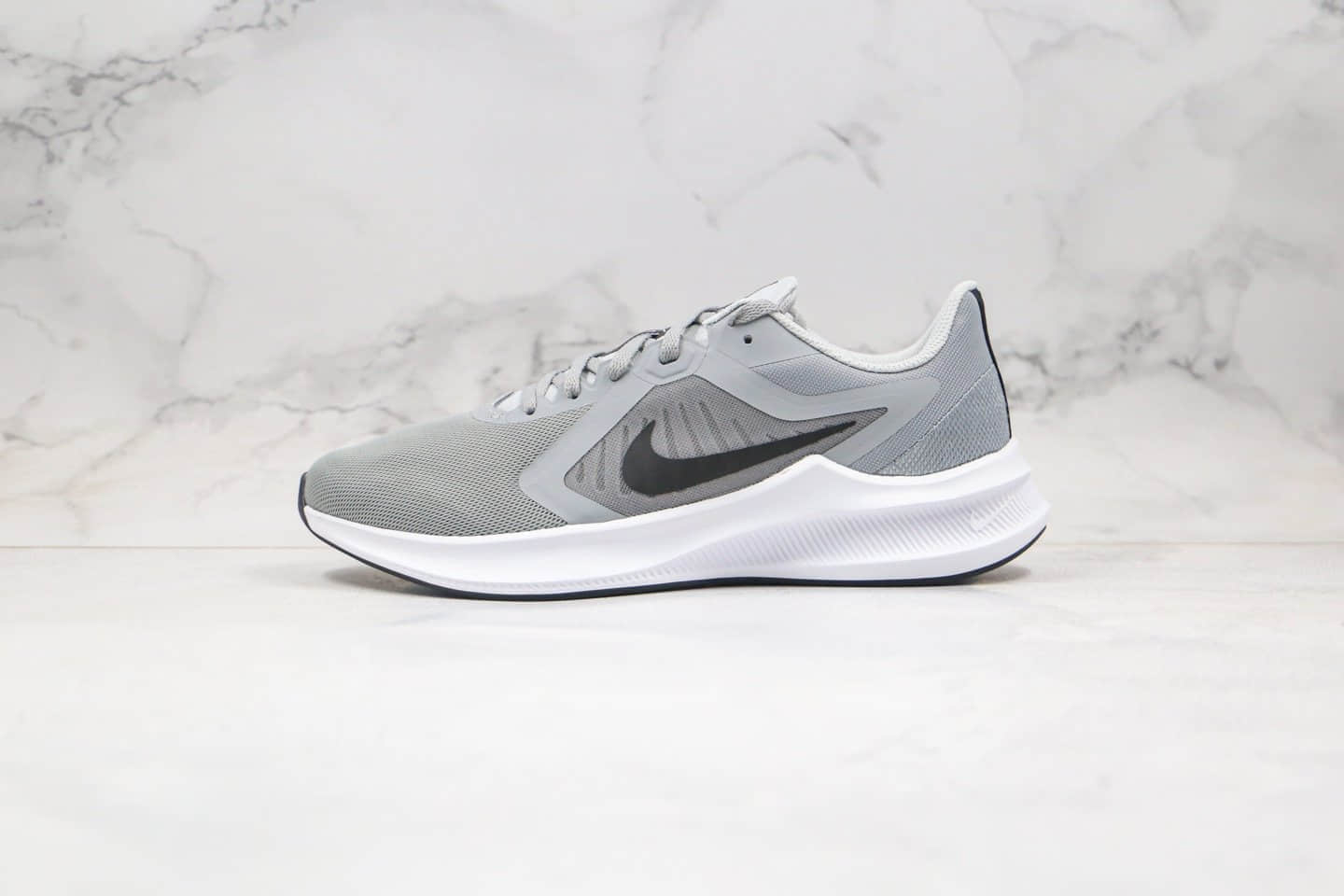 耐克Nike Downshimdter 10纯原版本登月10代灰黑色针眼透气慢跑鞋原厂缓震大底 (ID:37466) - 图片1