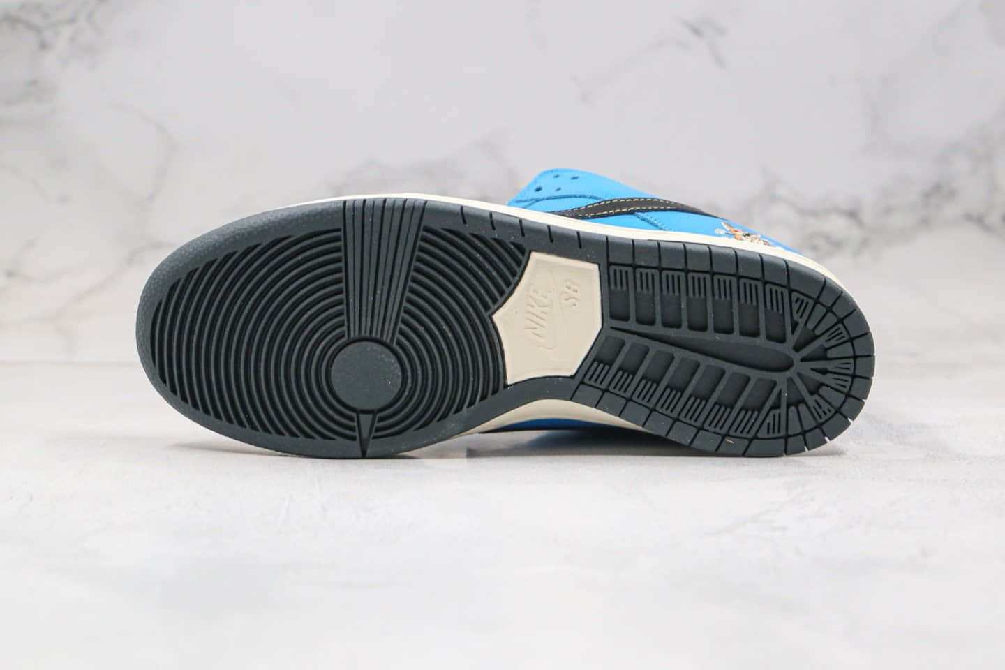 耐克Nike Dunk SB Low x Instant Skateboard纯原版本联名款低帮SB板鞋蓝灰银色超萌小狗骨头内置Zoom气垫 货号:CZ5128-400