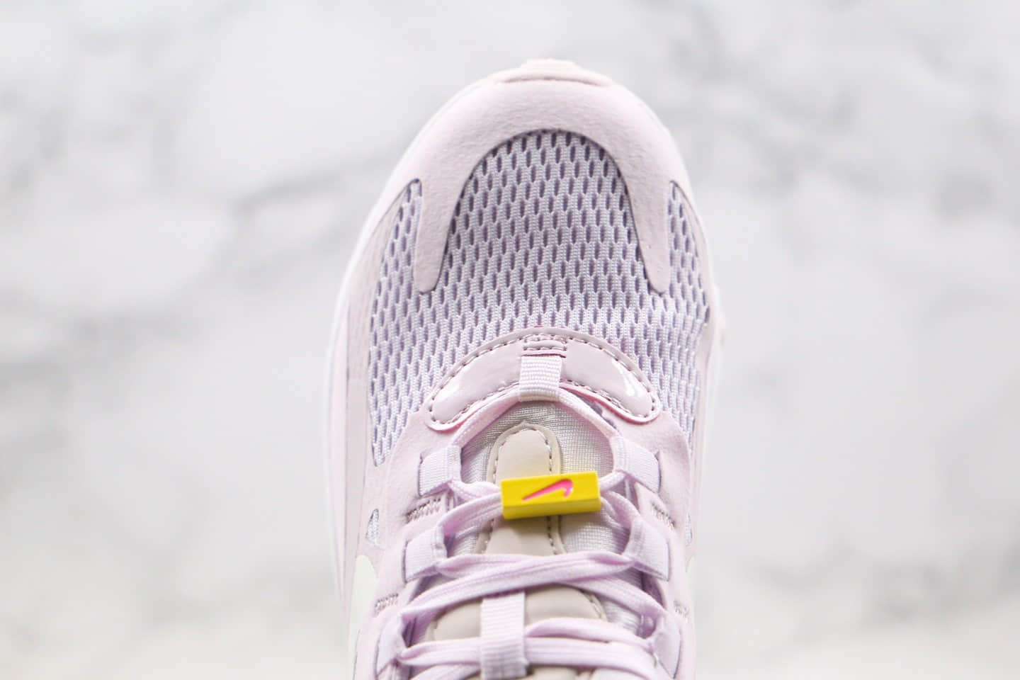 耐克Nike React Air Max 270V2纯原版本半掌气垫跑步鞋紫粉色内置真小潘气垫原盒原标 货号:CZ0374-500