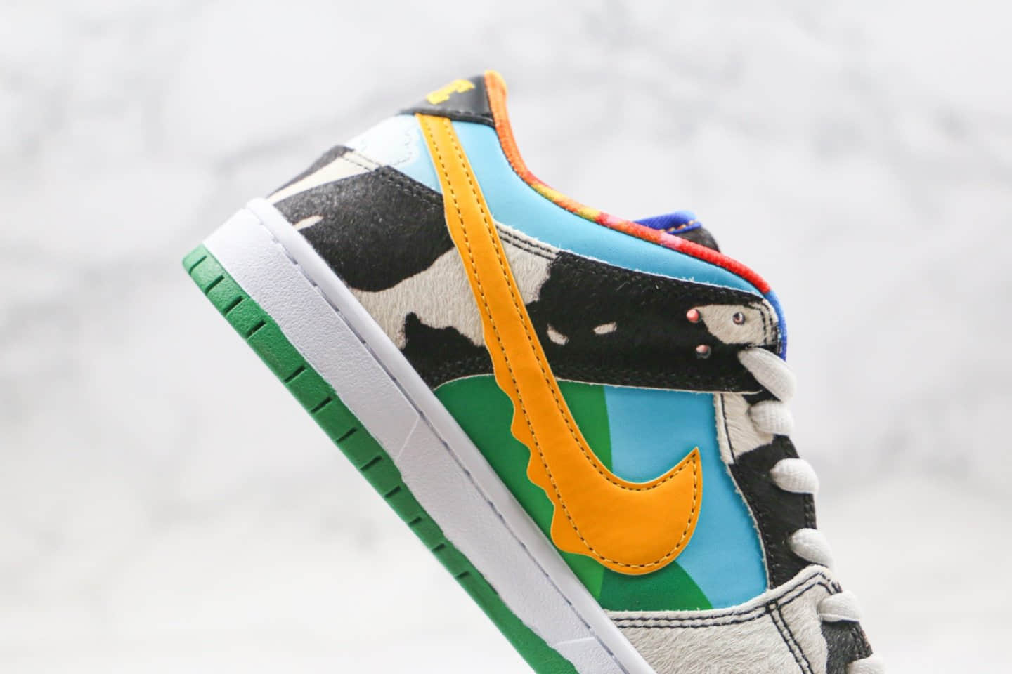耐克Nike SB Dunk Low Pro QS x Ben & Jerry纯原版本联名款SB板鞋牛奶冰淇淋配色原楦头纸板打造 货号:CU3244-100