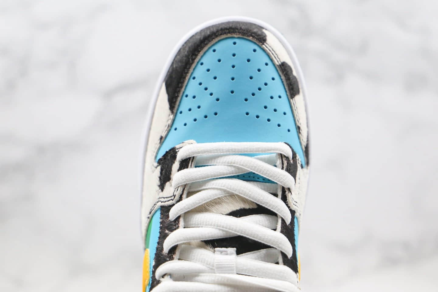 耐克Nike SB Dunk Low Pro QS x Ben & Jerry纯原版本联名款SB板鞋牛奶冰淇淋配色原楦头纸板打造 货号:CU3244-100