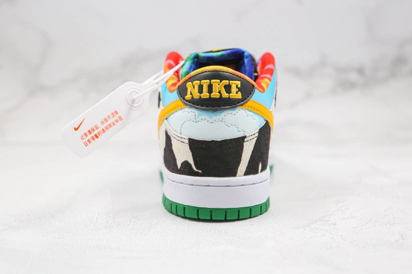 耐克Nike SB Dunk Low Pro QS x Ben & Jerry纯原版本联名款SB板鞋牛奶冰淇淋配色原楦头纸板打造 货号:CU3244-100