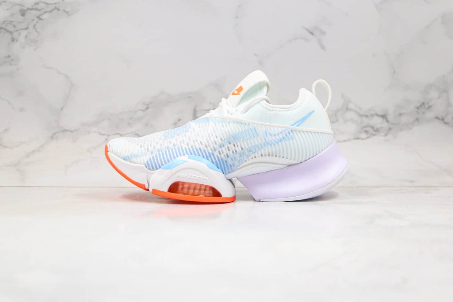 耐克Nike Air Zoom SuperRep纯原版本马拉松气垫运动鞋白月兰色内置真实气垫 (ID:37921) - 图片1