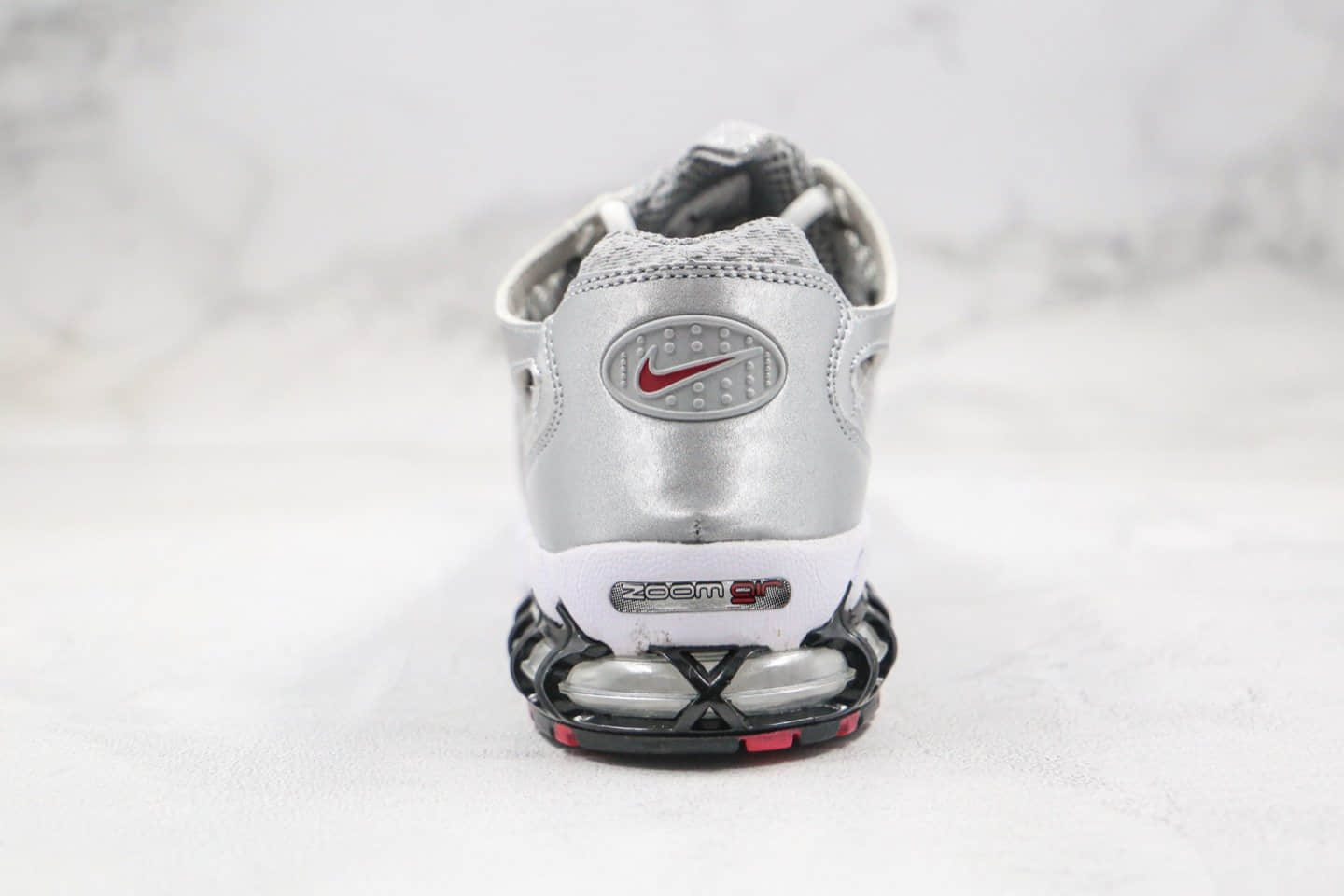 耐克Nike Air Zoom Spiridon Cage 2 x Stussy纯原版本斯图西联名款复古老爹鞋银色内置气垫原楦头纸板打造 货号:CD3613-001