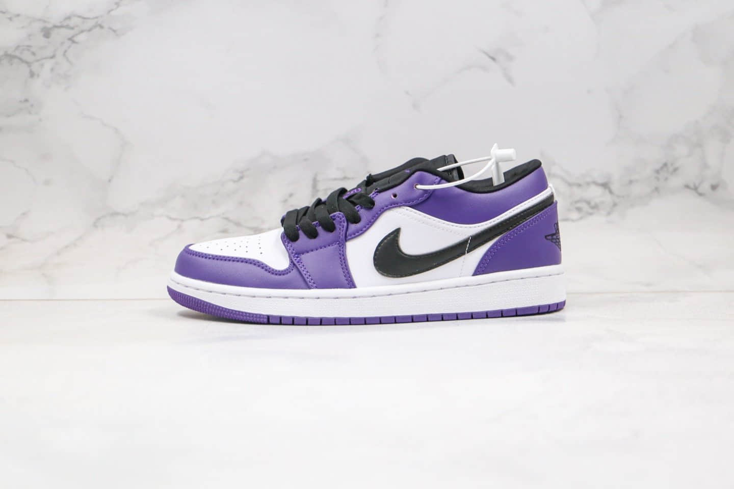 乔丹Air Jordan 1 Low纯原版本低帮AJ1白紫脚趾内置气垫原盒原标 (ID:38053) - 图片1