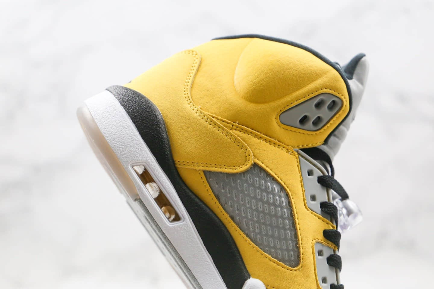 乔丹AIR JORDAN 5 TOKYO 23纯原版本高帮AJ5东京23限定黄色内置可视气垫原楦头纸板打造 货号:454783-701
