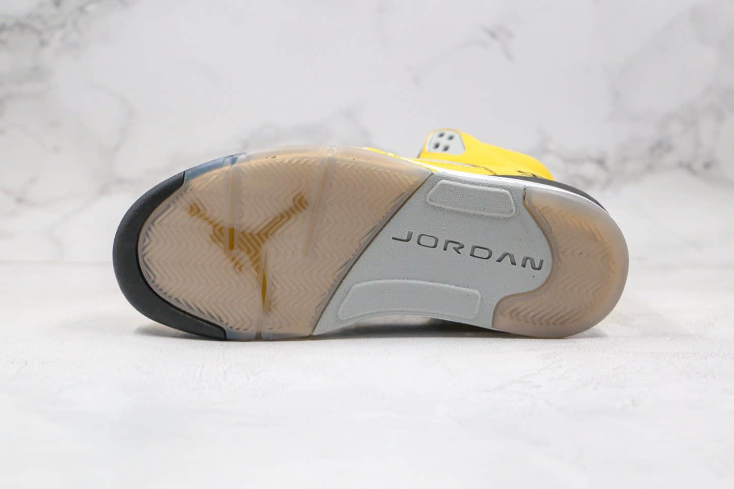 乔丹AIR JORDAN 5 TOKYO 23纯原版本高帮AJ5东京23限定黄色内置可视气垫原楦头纸板打造 货号:454783-701