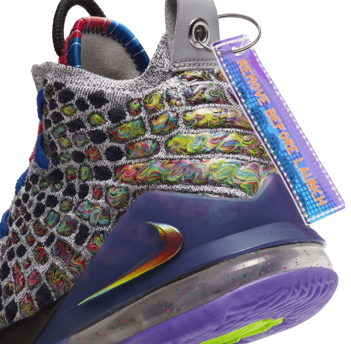 LeBron 17 “What The”官图释出!视觉效果超吸睛! 货号:CV8079-900