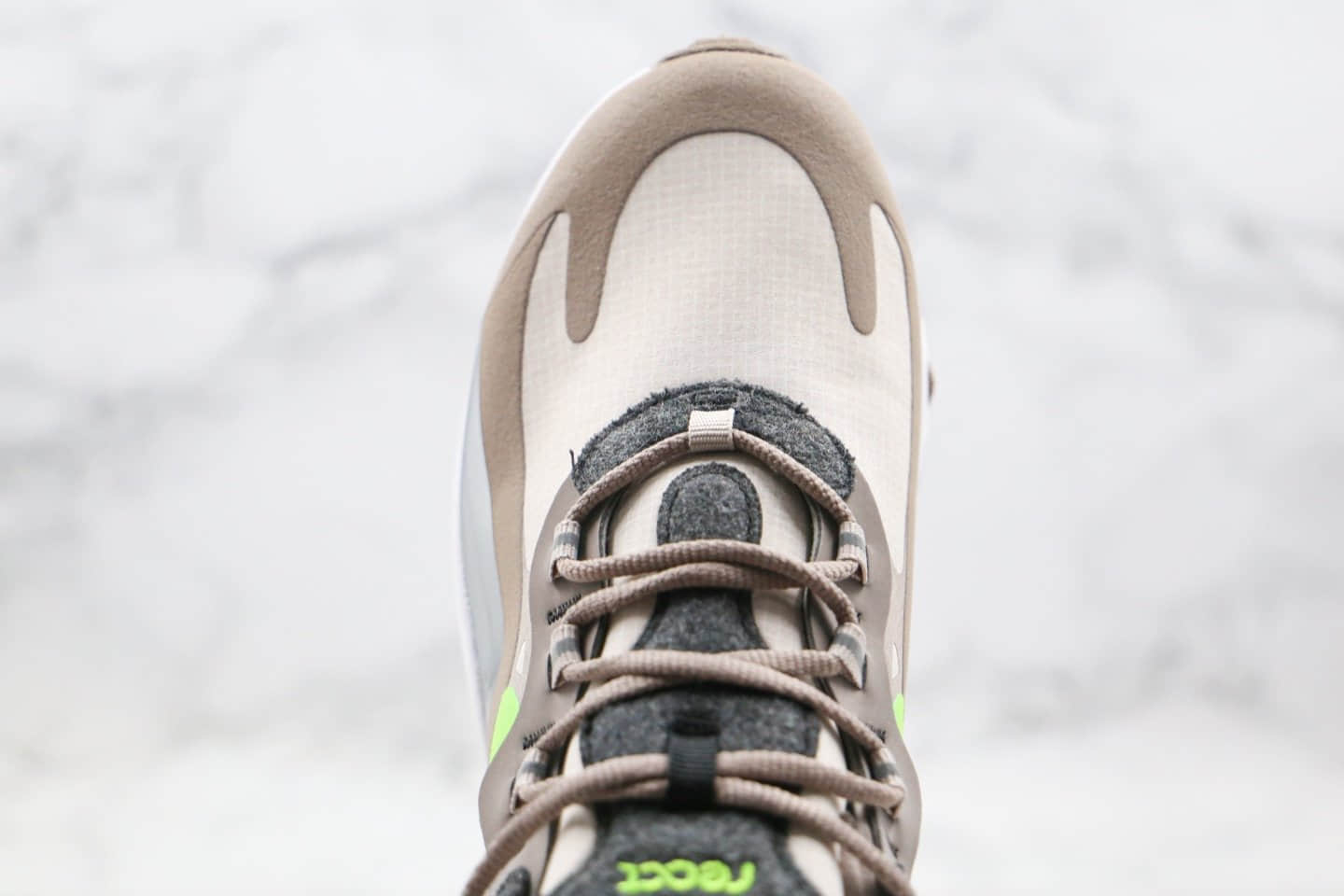 耐克Nike Air Max 270 Nike React纯原版本高桥盾网纱系列半掌气垫Max270灰绿色内置真小潘气垫 货号:CQ4598-231