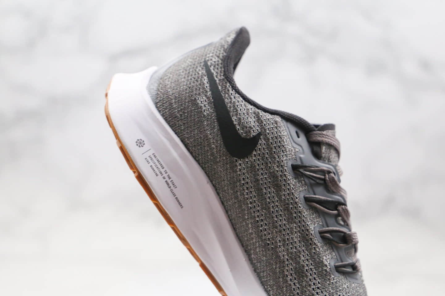 耐克Nike Zoom Pegasus 36 Turbo纯原版本登月36代灰黑色针织跑鞋正确鞋面细节原楦头纸板打造 货号:CI2085-001