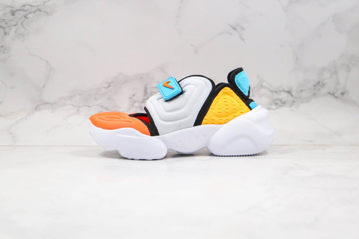 耐克Nike Aqua Rift Summit White纯原版本分脚趾二代白黄橙色老爹鞋原楦头纸板打造 货号:CW7164-002