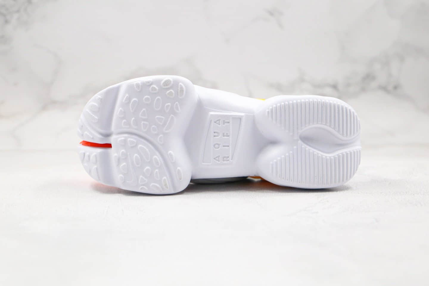 耐克Nike Aqua Rift Summit White纯原版本分脚趾二代白黄橙色老爹鞋原楦头纸板打造 货号:CW7164-002