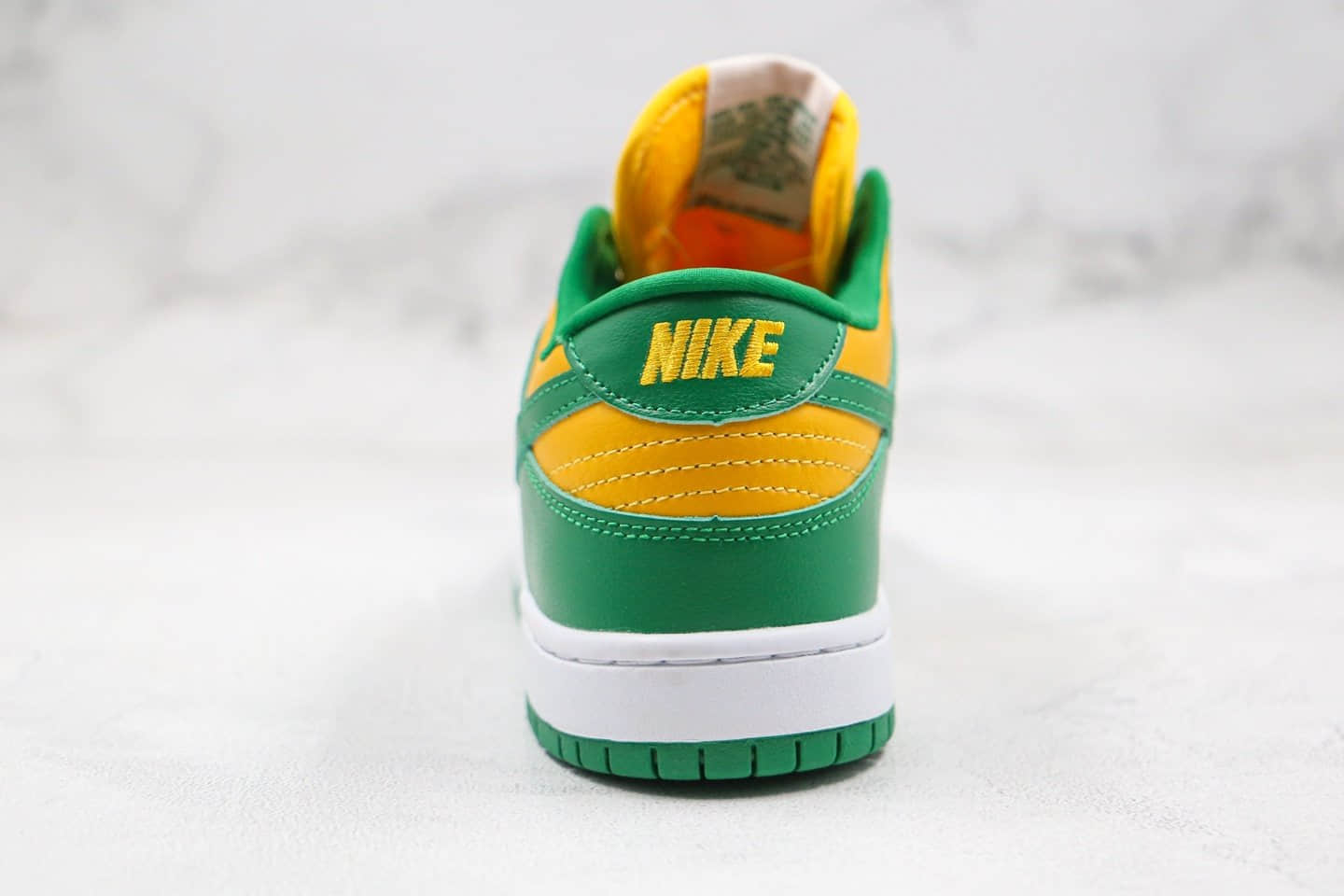耐克Nike SB Dunk Low SP Brazil纯原版本低帮SB板鞋柠檬黄绿色巴西配色内置Zoom气垫原盒原标 货号:CU1727-700