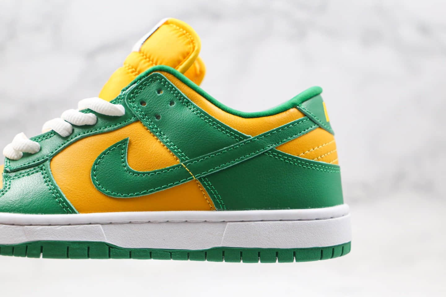 耐克Nike SB Dunk Low SP Brazil纯原版本低帮SB板鞋柠檬黄绿色巴西配色内置Zoom气垫原盒原标 货号:CU1727-700