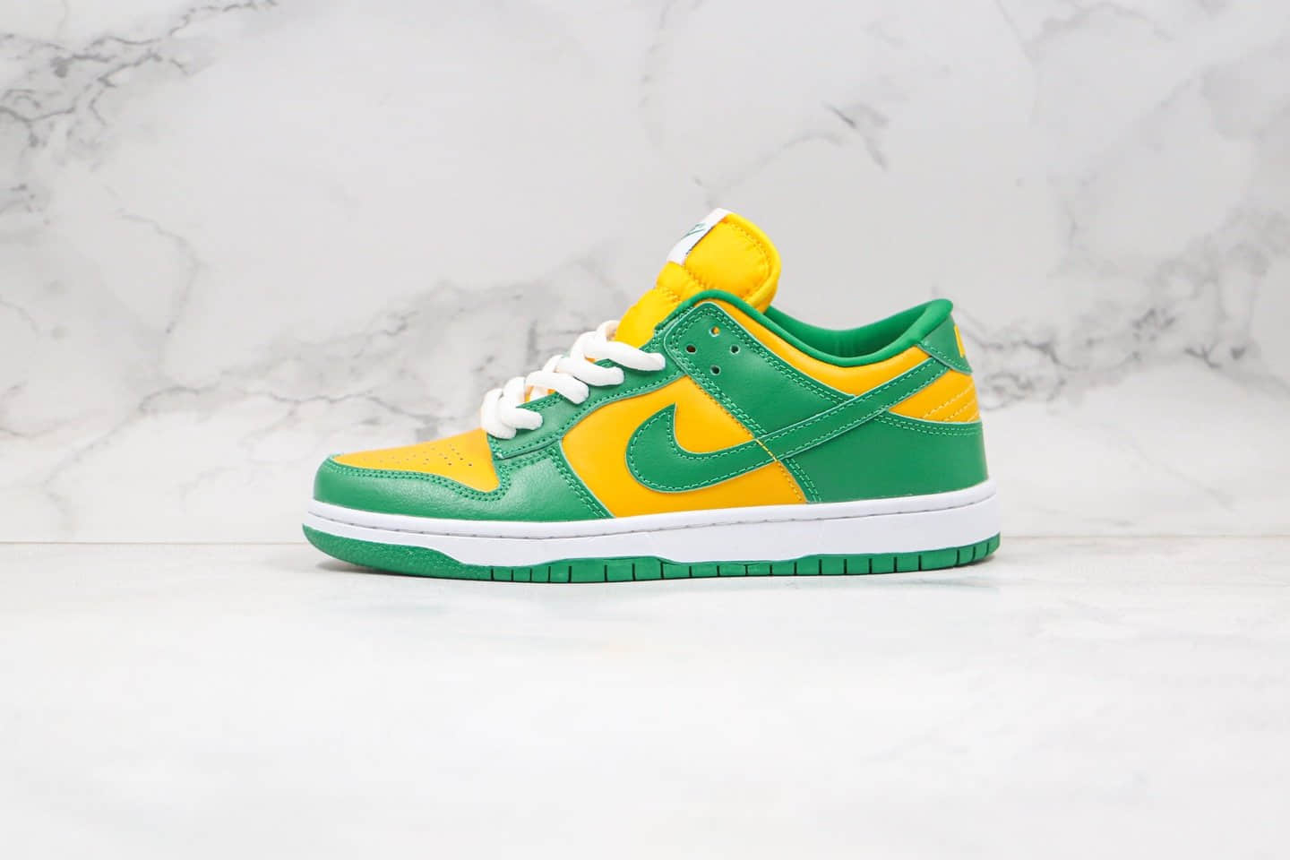 耐克Nike SB Dunk Low SP Brazil纯原版本低帮SB板鞋柠檬黄绿色巴西配色内置Zoom气垫原盒原标 货号:CU1727-700