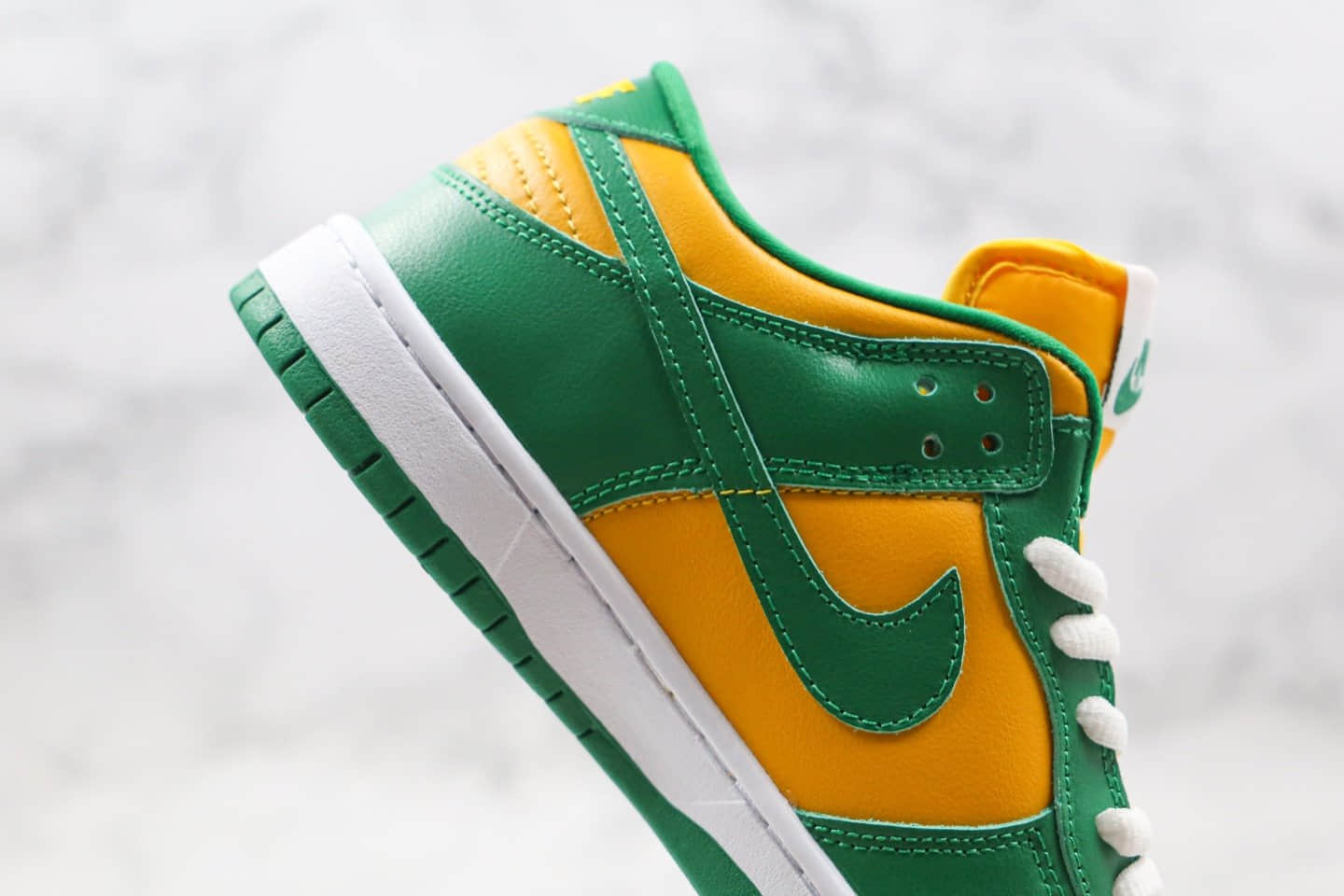 耐克Nike SB Dunk Low SP Brazil纯原版本低帮SB板鞋柠檬黄绿色巴西配色内置Zoom气垫原盒原标 货号:CU1727-700