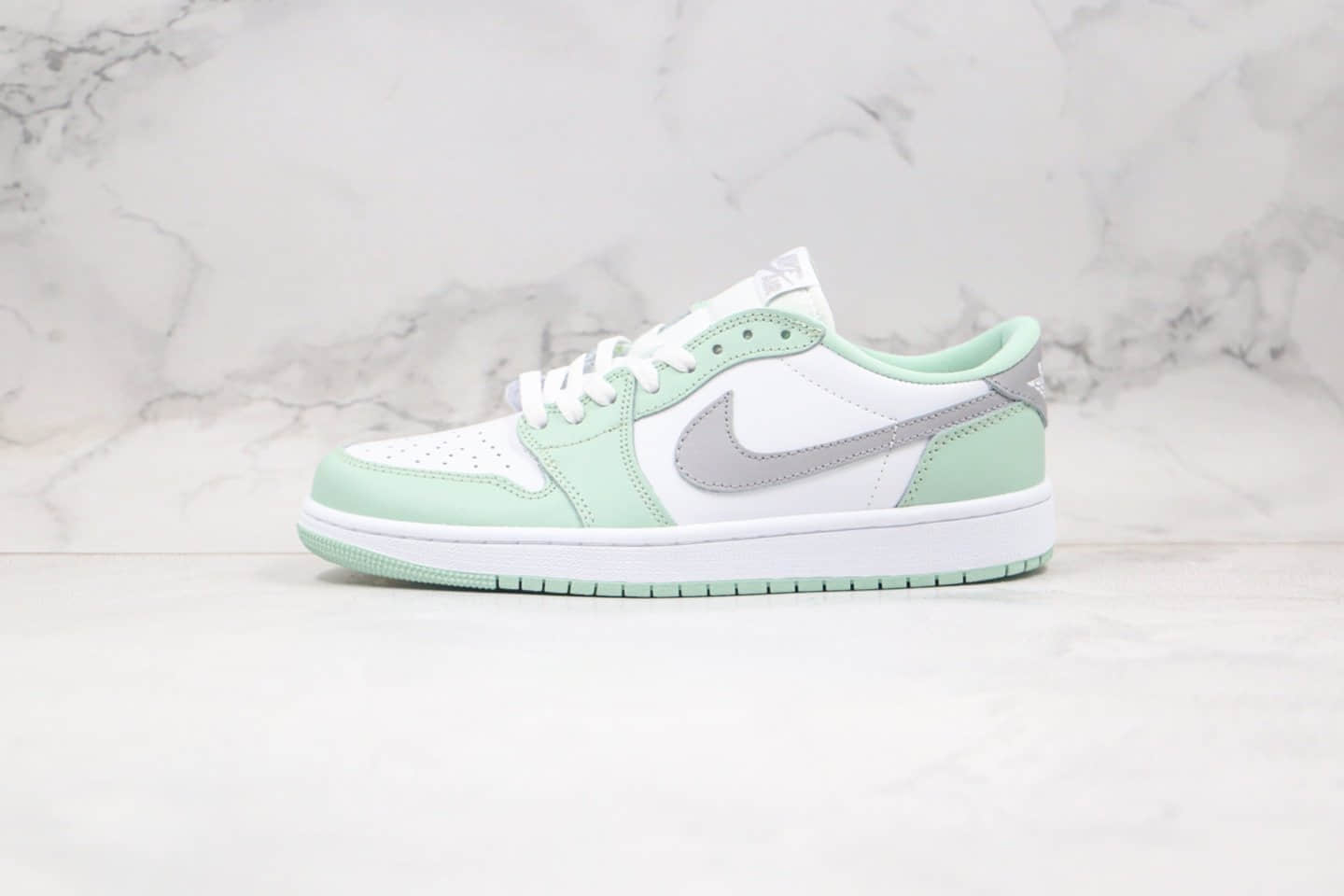 乔丹Air Jordan1 LoW OG NeutralGrey纯原版本低帮AJ1薄荷绿灰色内置气垫区别市面通货版本 (ID:38759) - 图片1