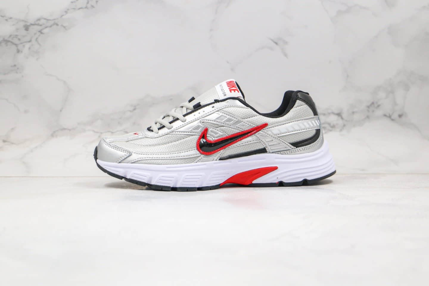 耐克Nike Initiator Running纯原版本复古老爹鞋P-6000银红色正确鞋型鞋面卡色 货号:394055-001