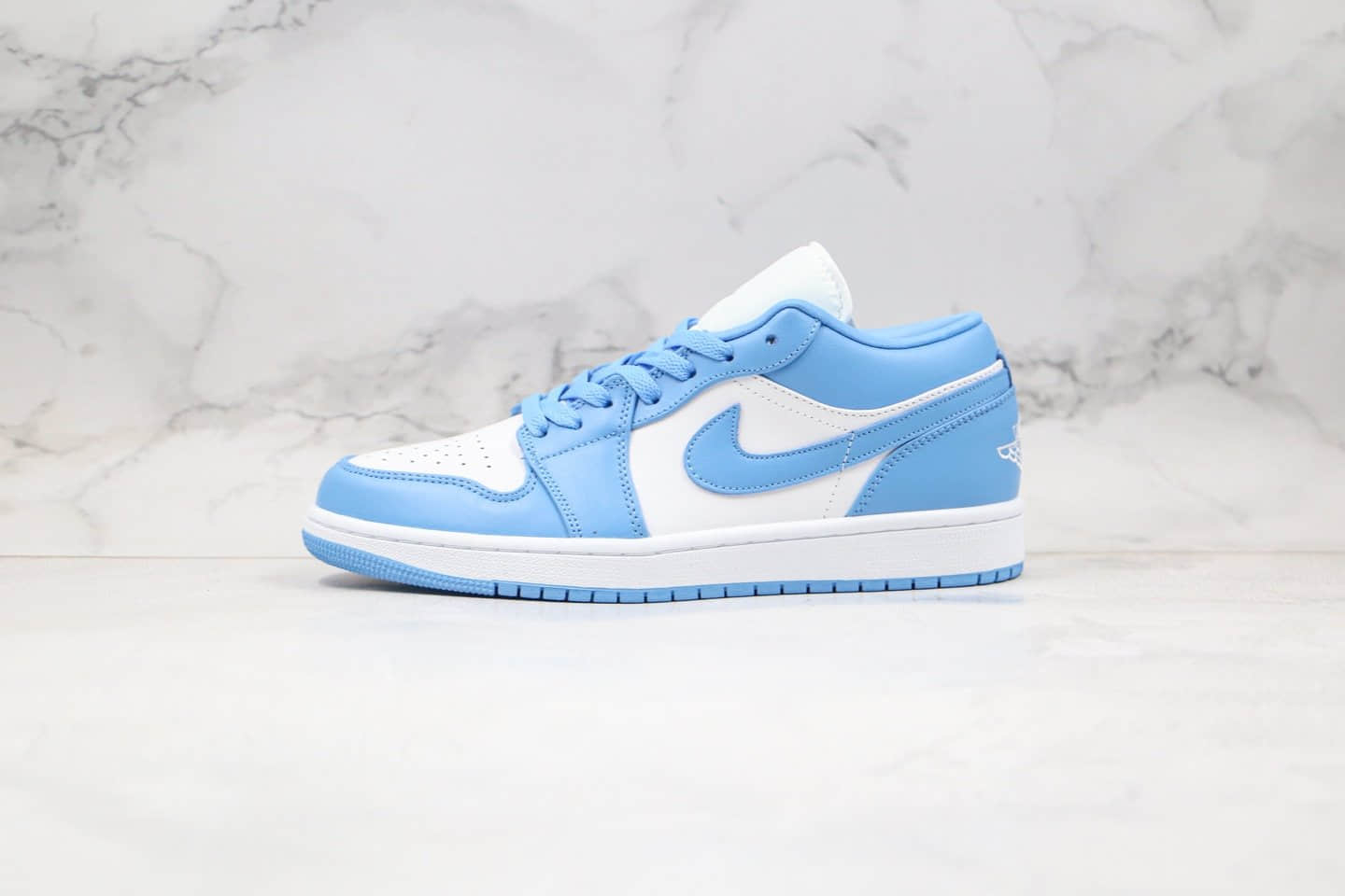 乔丹Air Jordan 1 Low纯原版本低帮AJ1北卡蓝正确鞋面卡色原档案数据开发 货号:AO9944-441