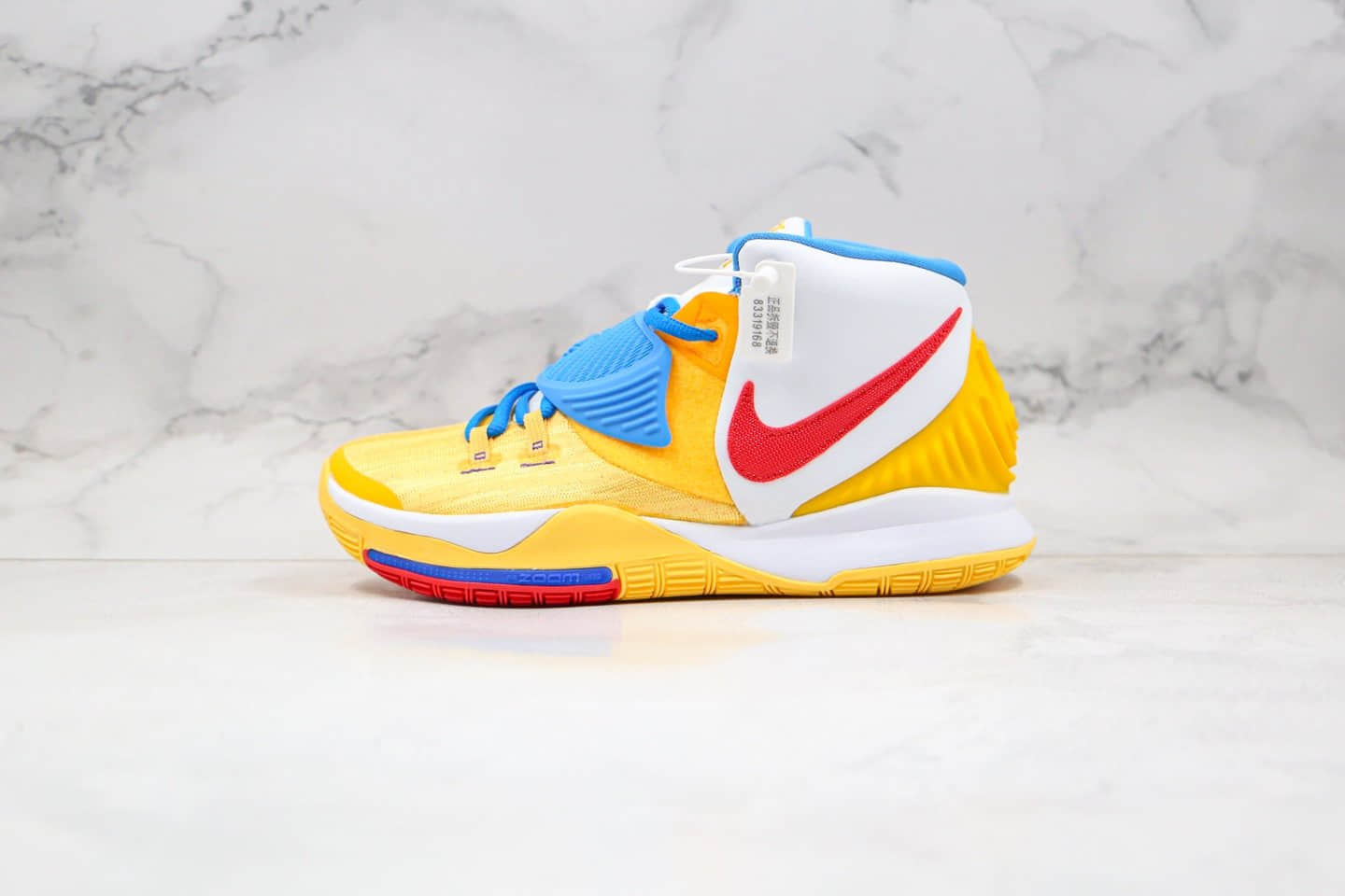耐克NIKE KYRIE 6 EP纯原版本欧文6代黄蓝色篮球鞋内置气垫支持实战 (ID:38944) - 图片1