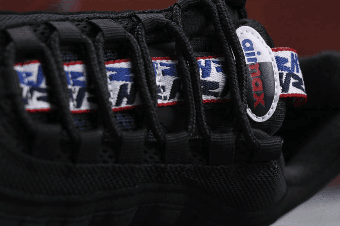 Nike Air Max 95 Pull Tab Pack TT黑白色 耐克公司级子弹系列95串标内置黑白气垫 货号:AJ1844-002