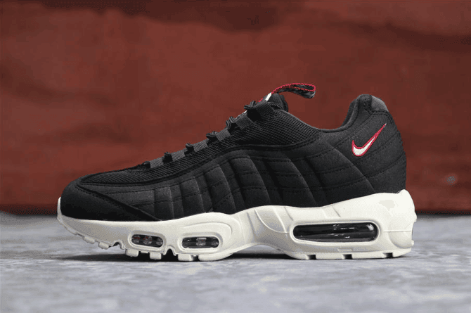 Nike Air Max 95 Pull Tab Pack TT黑白色 耐克公司级子弹系列95串标内置黑白气垫 货号:AJ1844-002