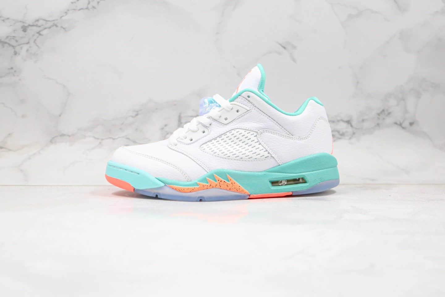 乔丹Air Jordan 5 Light Aqua纯原版本冰蓝糖果AJ5白蓝色内置气垫原盒原标 (ID:39031) - 图片1