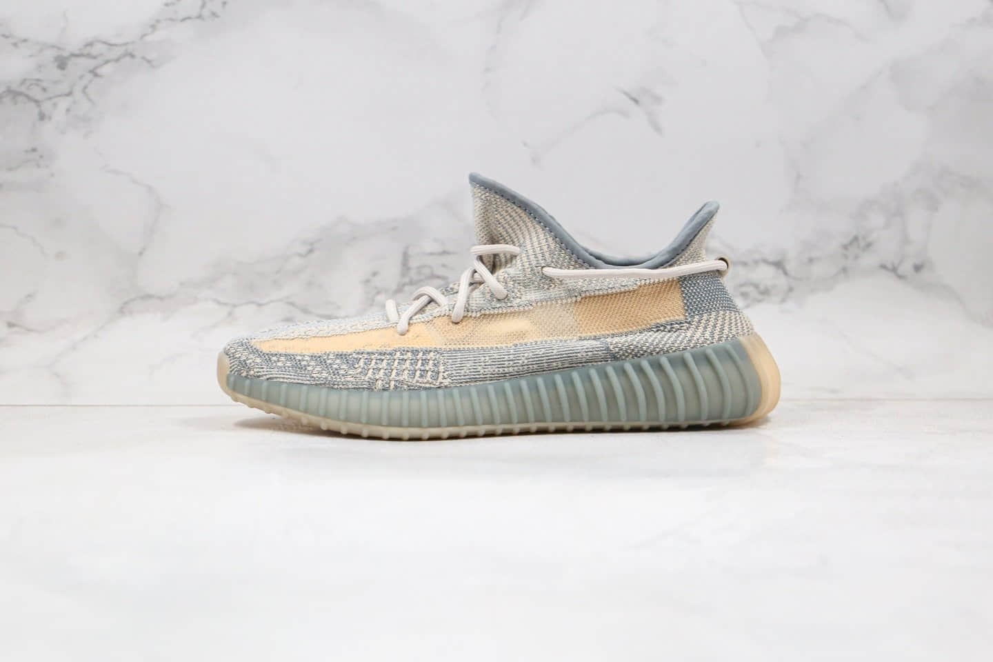 阿迪达斯Adidas YEEZY BOOST 350 V2公司级版本椰子350新灰蓝配色爆米花运动鞋内置真爆米花缓震大底 (ID:39136) - 图片1