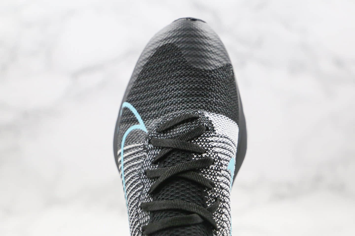 耐克Nike Air Zoom Alphafly NEXT%「破纪录」纯原版本马拉松慢跑鞋黑蓝色内置真碳板气垫支持高强度长跑 货号:CZ1514-002