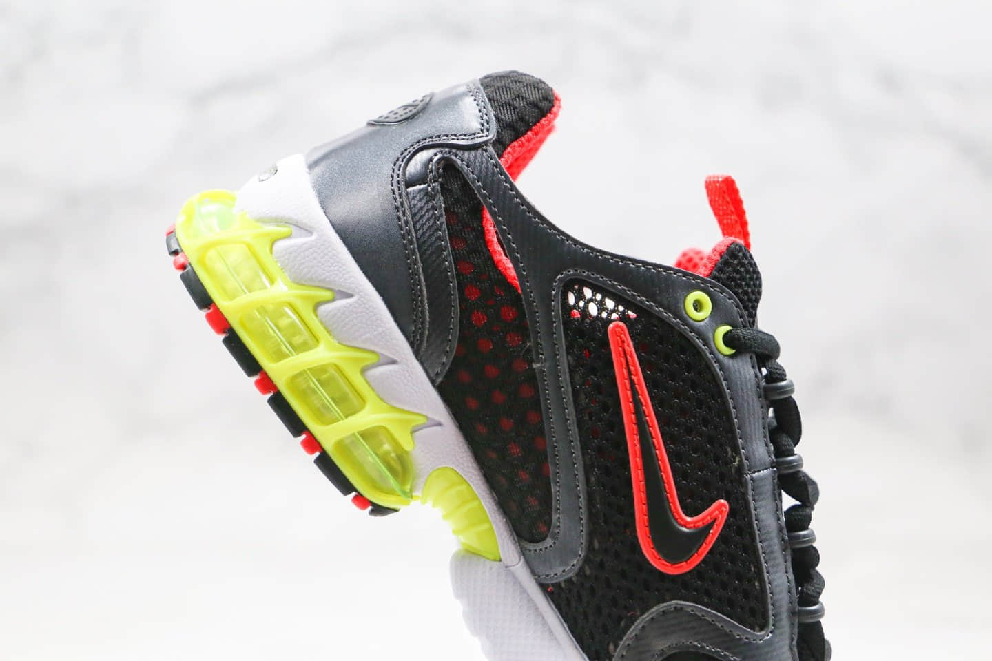耐克Nike Air Zoom Spiridon Caged 2 x Stussy纯原版本斯图西联名款斯皮里东牢笼2代乌金闪银原盒原标 货号:CD3613-002