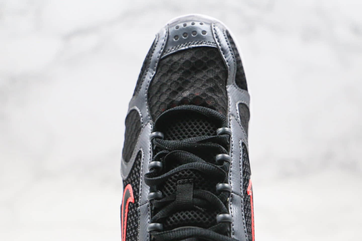 耐克Nike Air Zoom Spiridon Caged 2 x Stussy纯原版本斯图西联名款斯皮里东牢笼2代乌金闪银原盒原标 货号:CD3613-002
