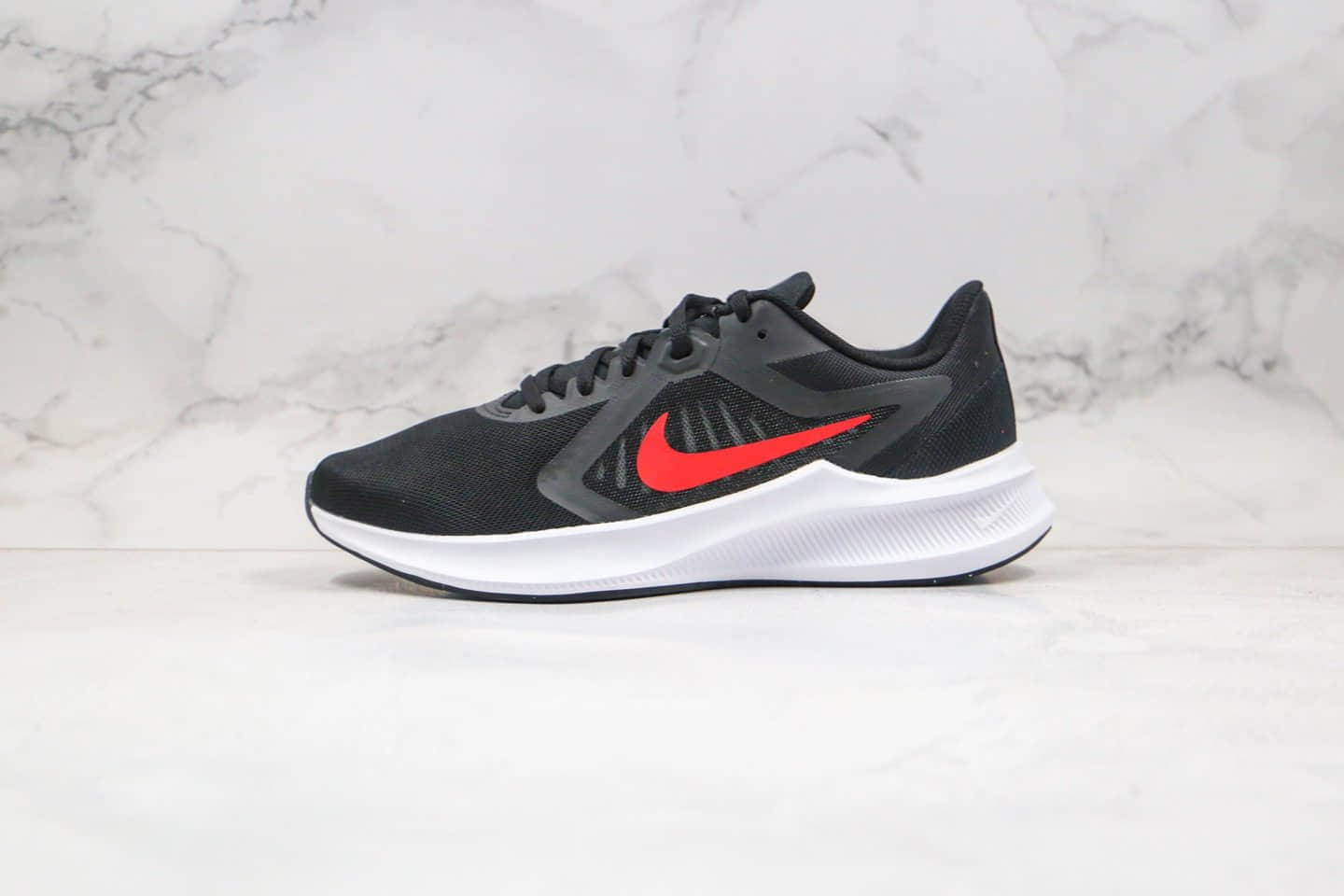 耐克Nike Downshimdter 10纯原版本登月十代黑红色透气跑步鞋原盒原标 货号:CI9981-006