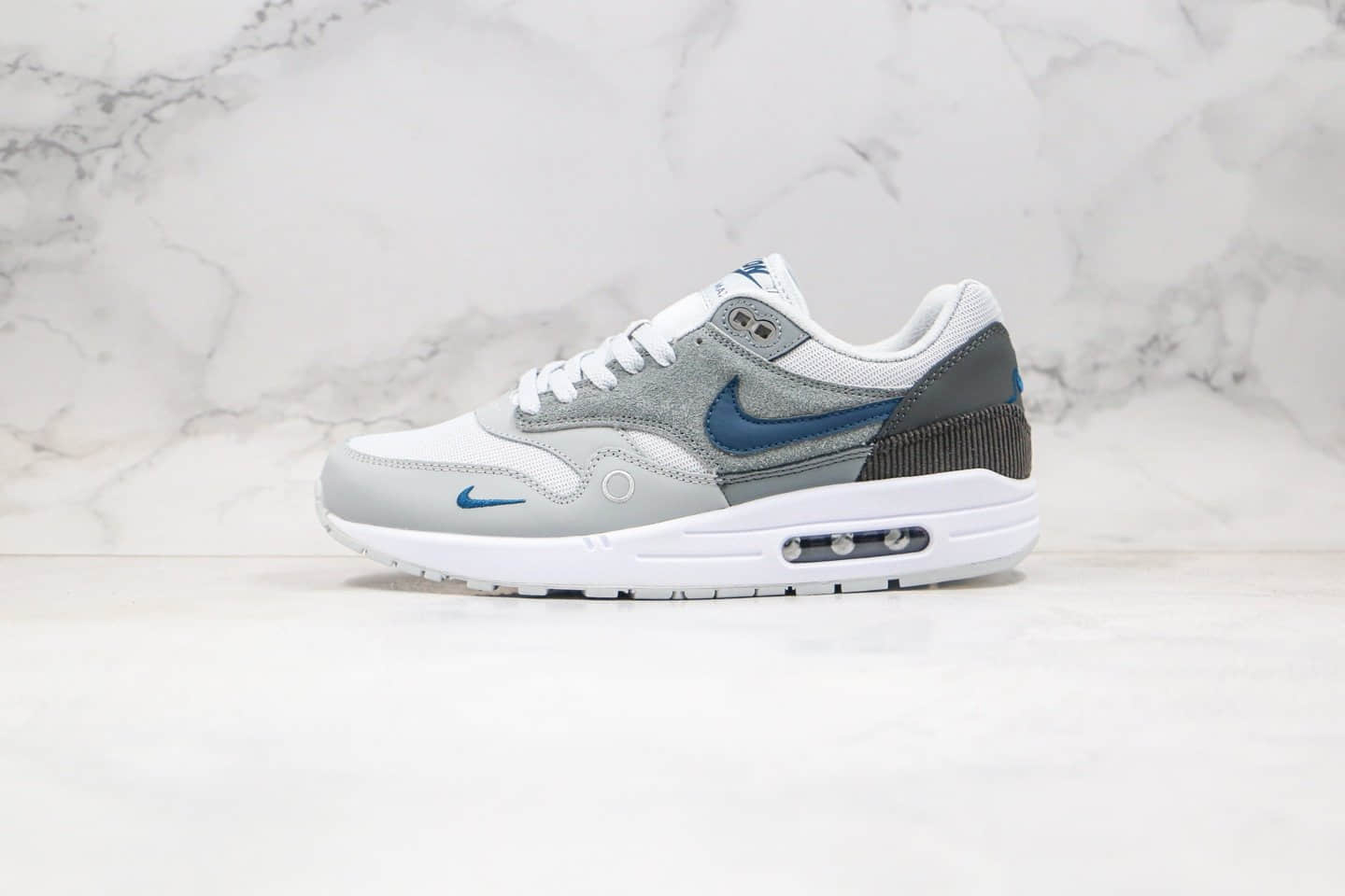 耐克Nike Air Max 1纯原版本气垫鞋烟灰色伦敦版阿姆斯特丹联名款内置气垫原档案数据开发 (ID:39563) - 图片1