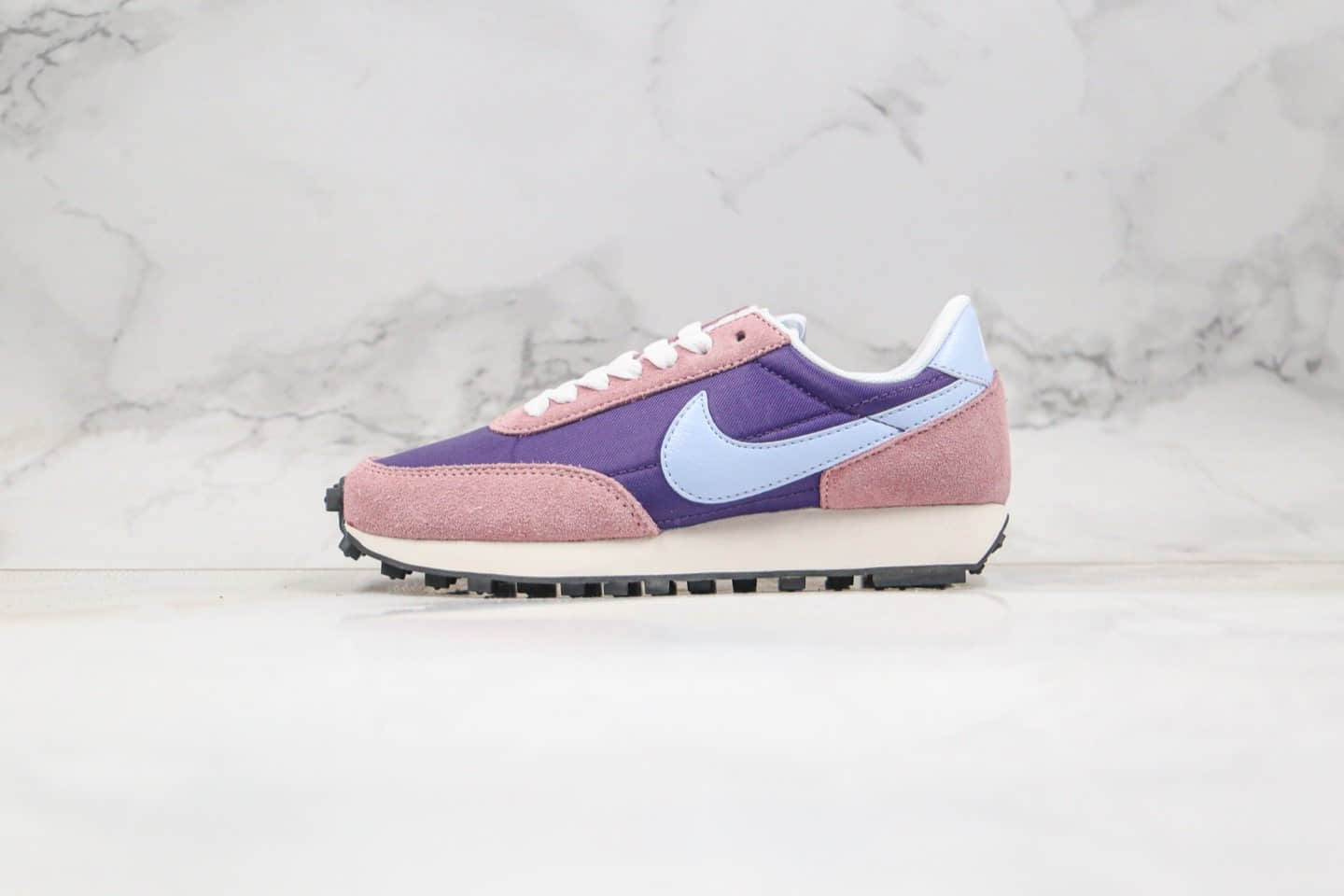 耐克Nike Wmns Daybreak公司级版本破晓系列系‬华夫跑鞋脏粉蓝紫色原楦开发 (ID:39702) - 图片1