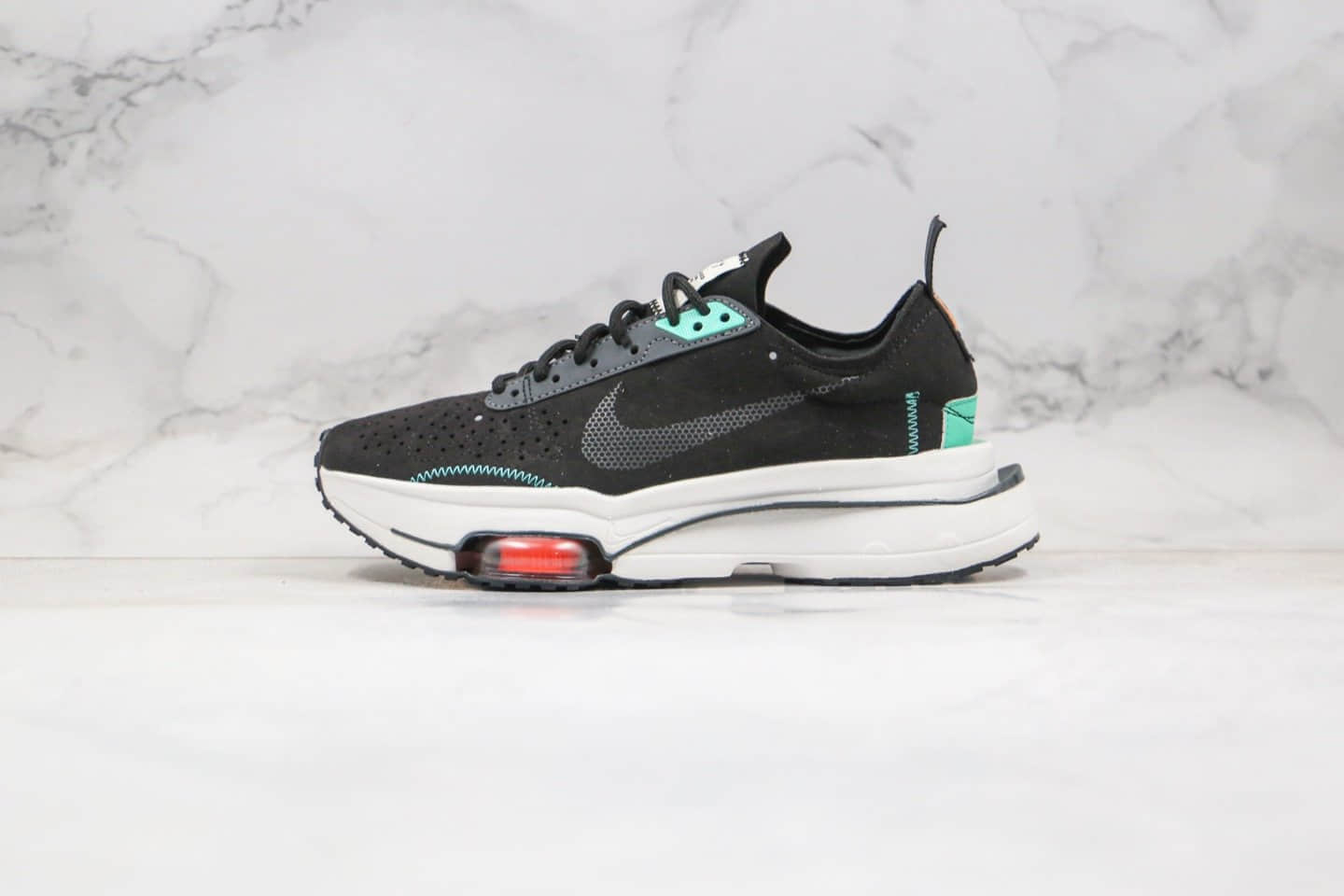 耐克Nike Air Zoom Type纯原版本解构气垫跑鞋黑绿配色原档案数据开发 (ID:39718) - 图片1