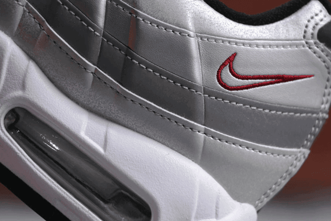 Nike Air Max 95 QS灰银 耐克公司级子弹95元年复刻内置灰银气垫 货号:814914-002